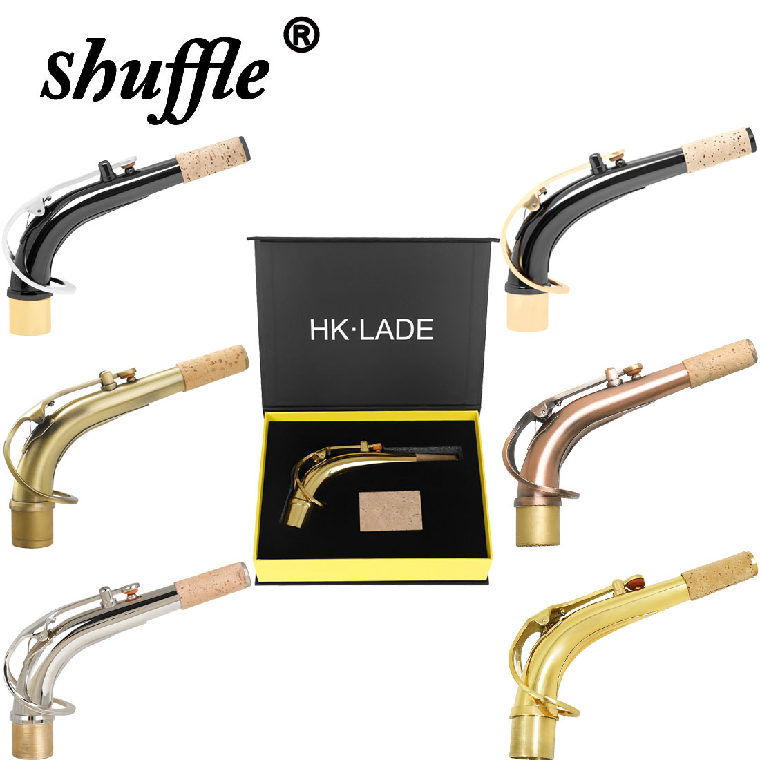 Musical Instrument Oboe - Altsaxofoon Hals Gebogen Messing Gemakkelijk te