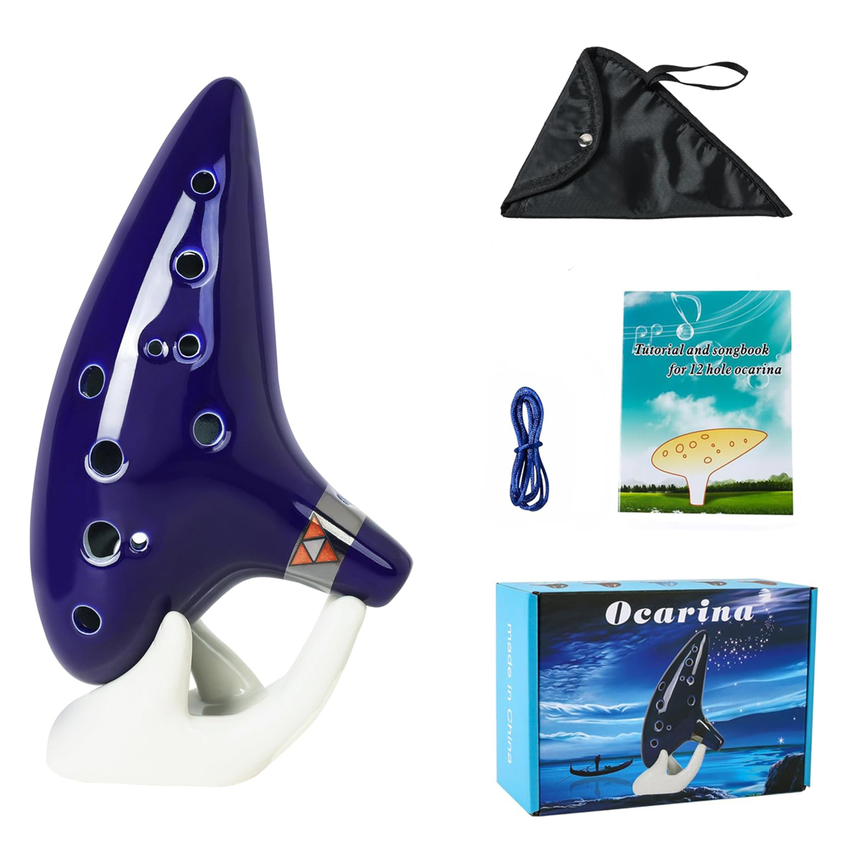 Musical Instrument Book - Nieuwe 12-toon Alto C keramische ocarina,