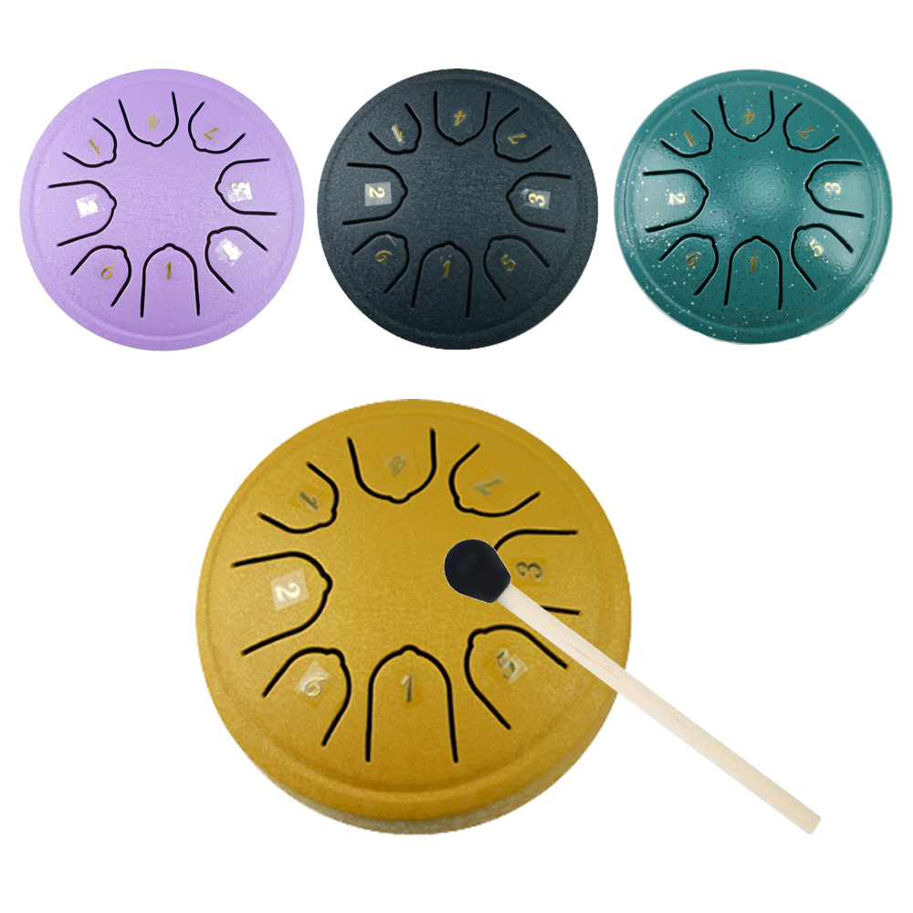 Musical Instrument Percussion - 4.5 Inch 8-tone Tong Drum Stalen