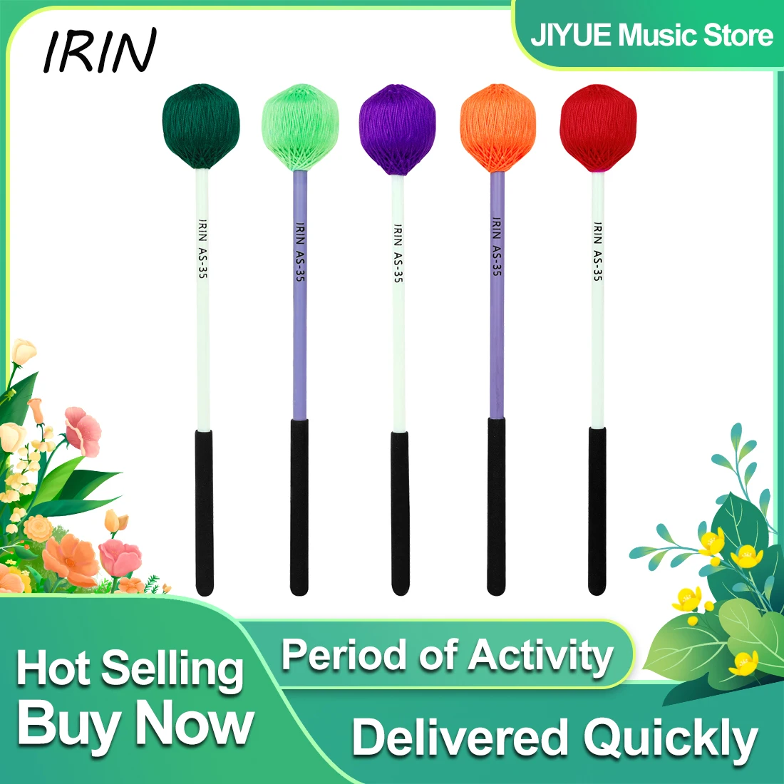 Musical Instrument Marimba - IRIN Marimba-stokjes voor baspercussie-instrumenten, race stalen