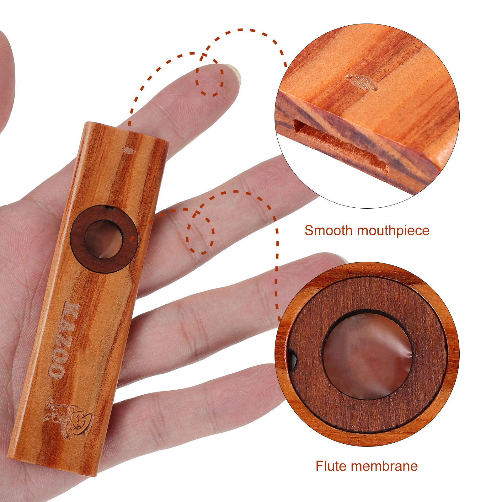 1 set massief houten kazoo, ee - Musical Instrument Easy To Learn For Adults recensie en prijs