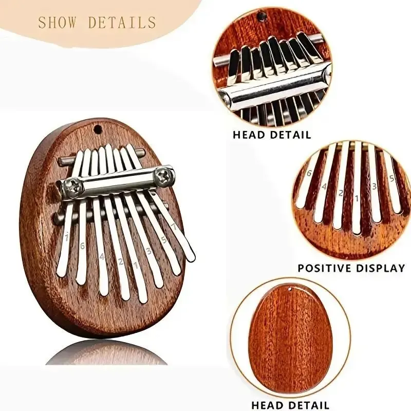 8 Key Mini Houten Kalimba Hoge - Musical Instrument Marimba recensie en prijs