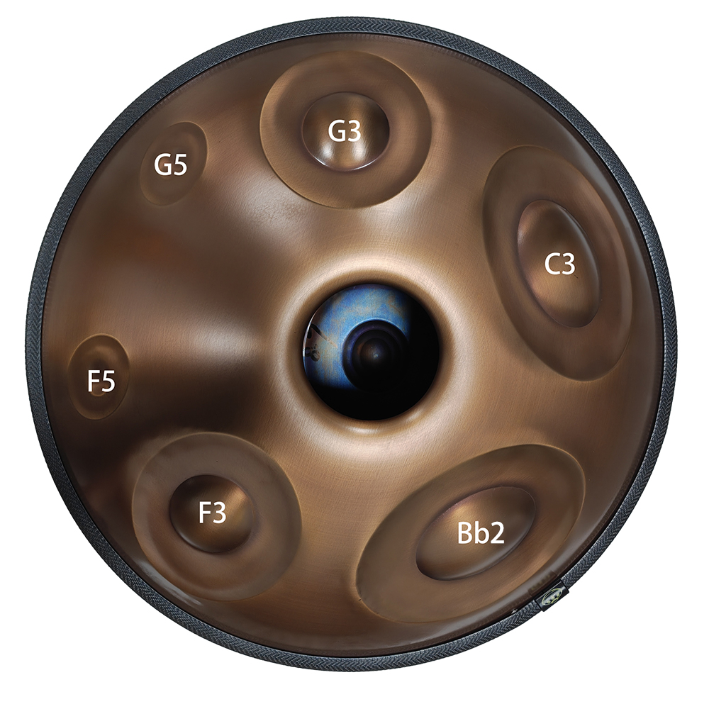 18-toons handpan drum, in D mi - Musical Instrument Percussion recensie en prijs