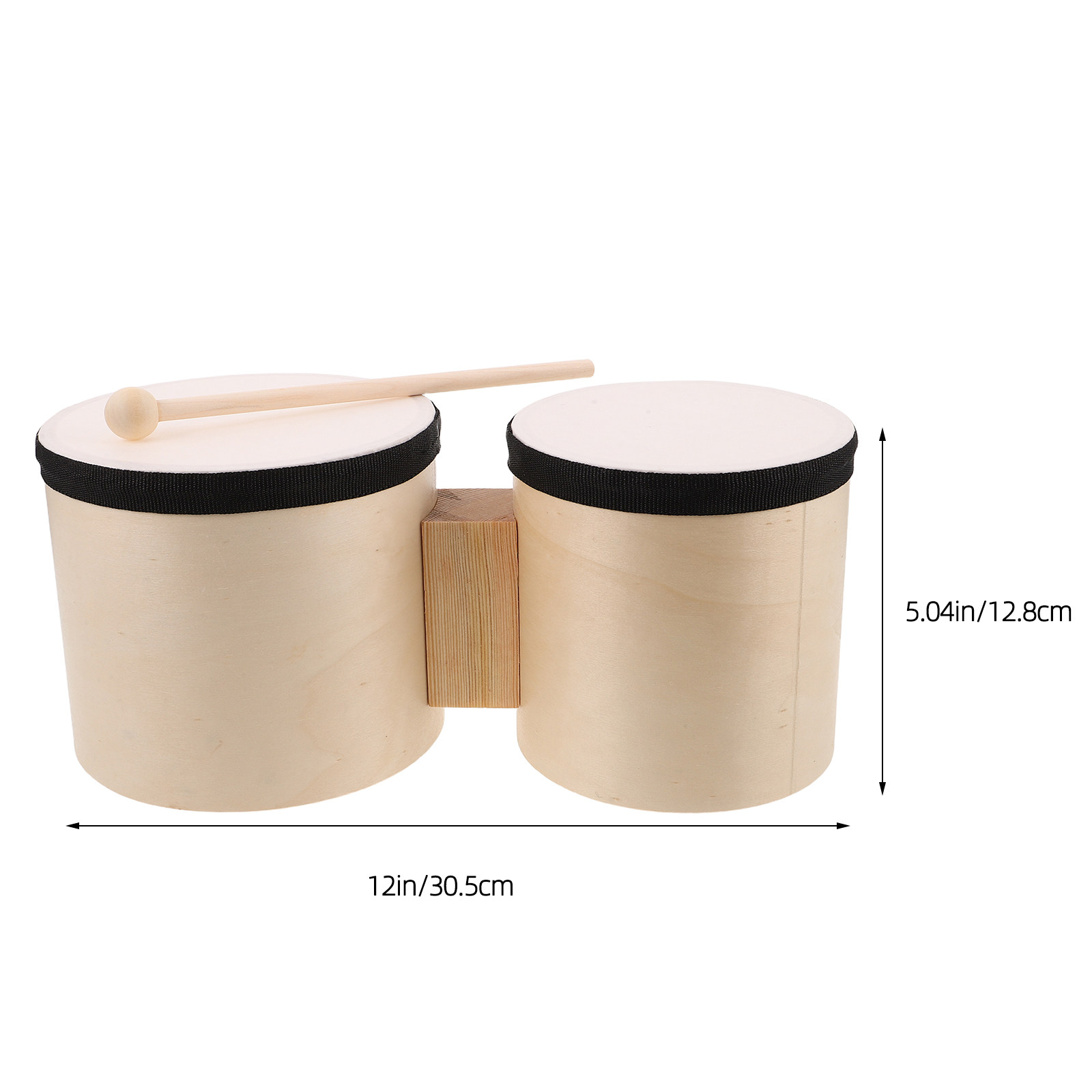 1 set bongos van hout, geschik - Musical Instrument Percussion recensie en prijs