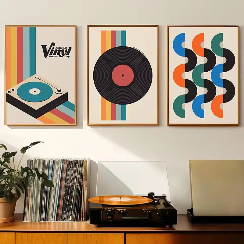 Mid Century Vinyl Record Canva - Musical Instrument Tuba recensie en prijs