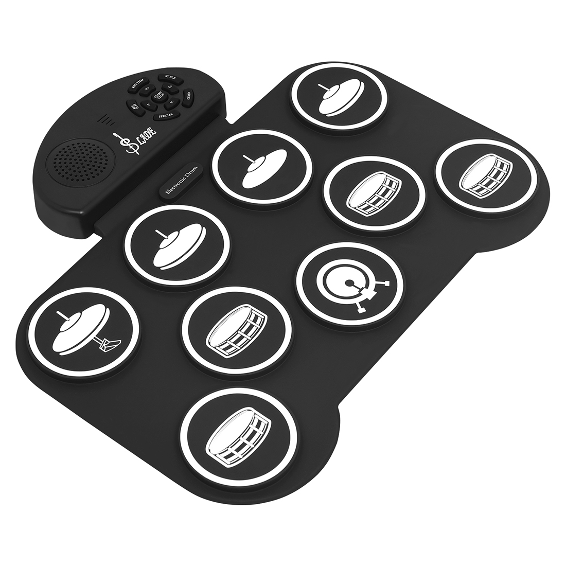 Opvouwbare 9-pads oprolbare el - Musical Instrument Percussion recensie en prijs